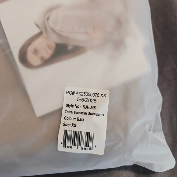 Comfrt Travel Essentials Sweatpants Bark Tan XS KJHU48 Heavyweight Joggers - Picture 12 of 14